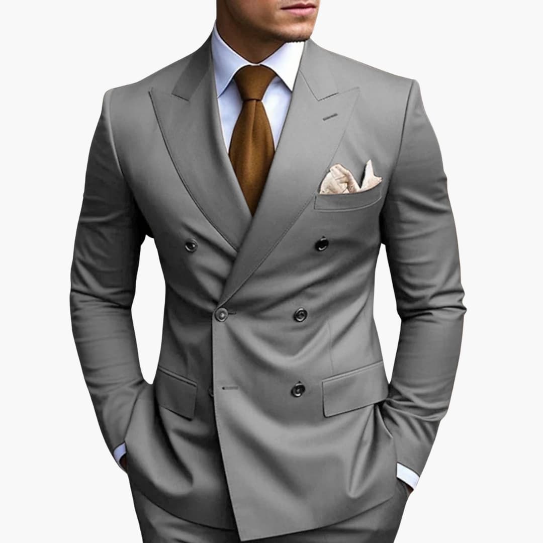 Abito Elegante Uomo Doppiopetto Slim Fit