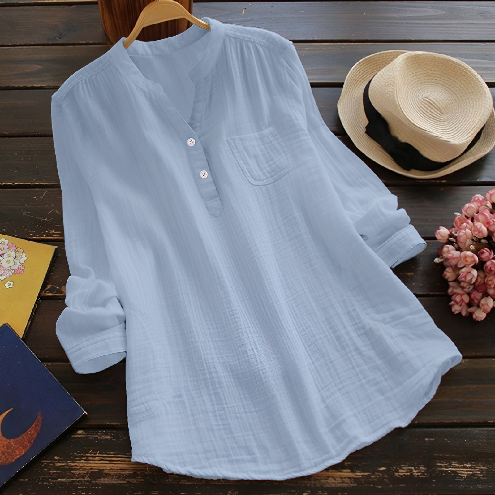 Blusa Donna Casual Comoda Manica Lunga - Brentozzi