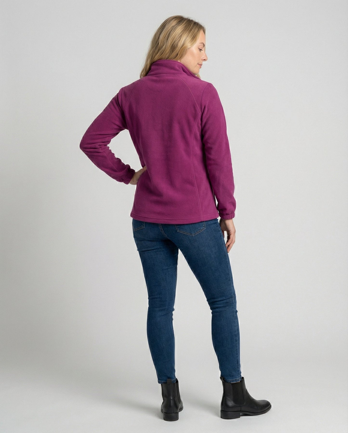 Giacca Donna in Pile Collo Alto