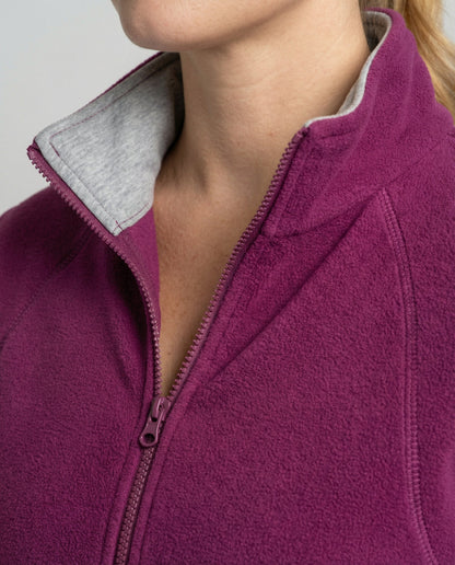Giacca Donna in Pile Collo Alto