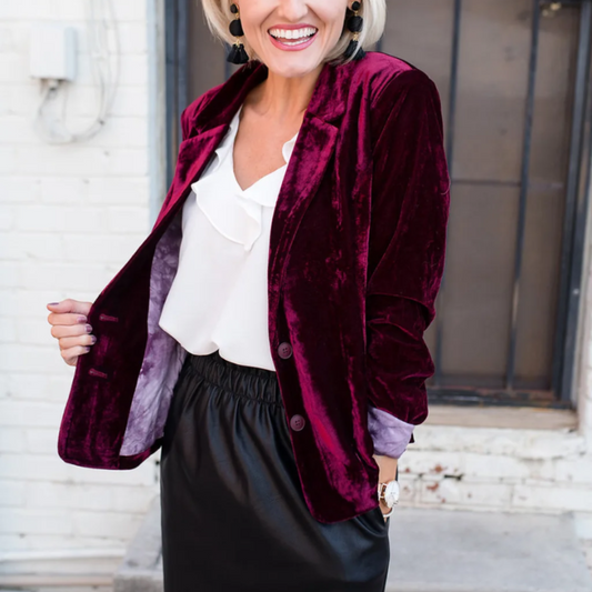 Blazer Donna per Ufficio Taglio Classico Versatile - Brentozzi