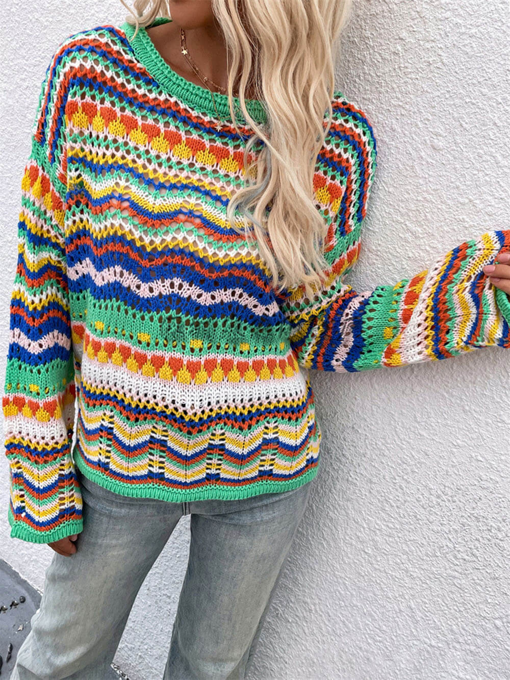 Maglione Uomo Lungo Manica Lunga Comodo