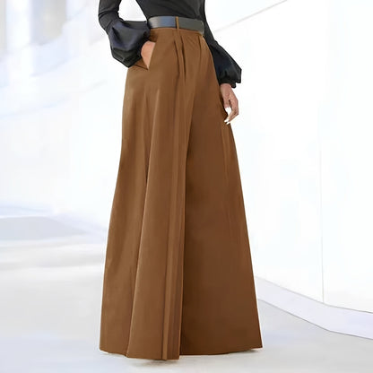 Pantaloni Donna Eleganti a Zampa Vestibilità Ampia