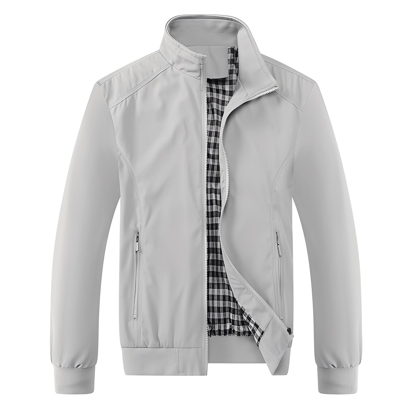 Giacca Uomo con Chiusura Lampo Moderna
