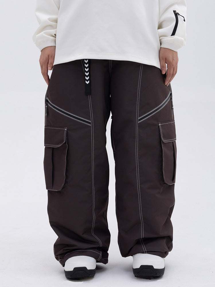 Pantaloni Donna Oversize Baggy con Tasche Cargo