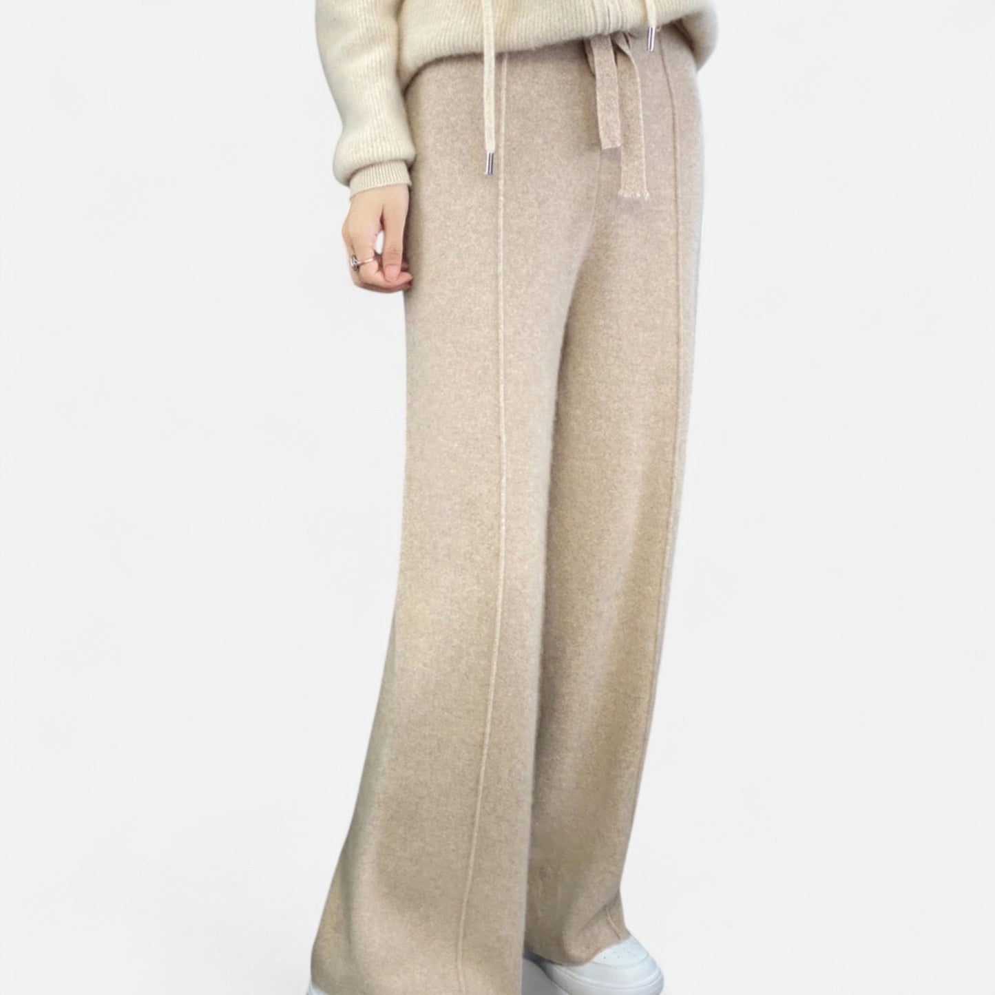 Pantaloni Donna in Tessuto Morbido Vestibilità Comoda