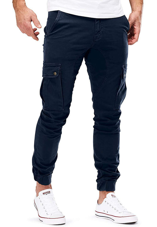 Pantaloni Cargo Uomo in Cotone con Tasche Comodi Stile Urbano - Brentozzi