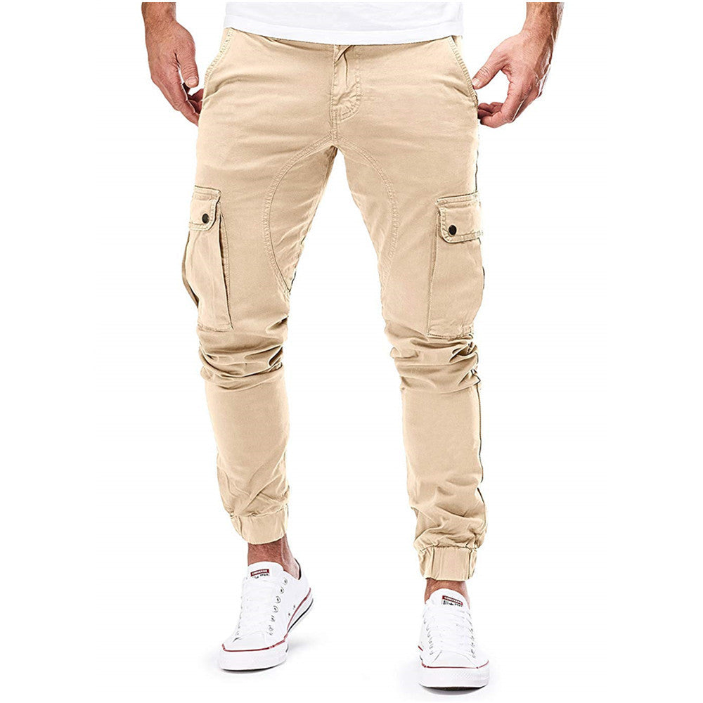 Pantaloni Cargo Uomo in Cotone con Tasche Comodi Stile Urbano