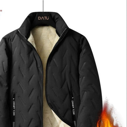 Giacca Invernale Uomo con Fodera in Pile e Chiusura Zip