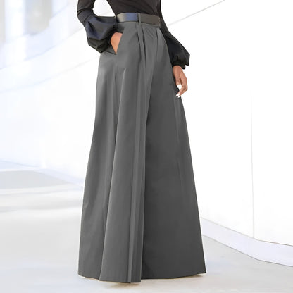 Pantaloni Donna Eleganti a Zampa Vestibilità Ampia