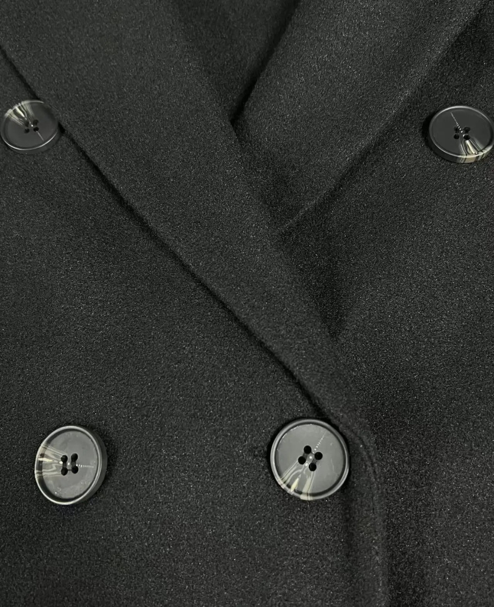 Trenchcoat Donna Elegante in Tessuto Sagomato Manica Lunga