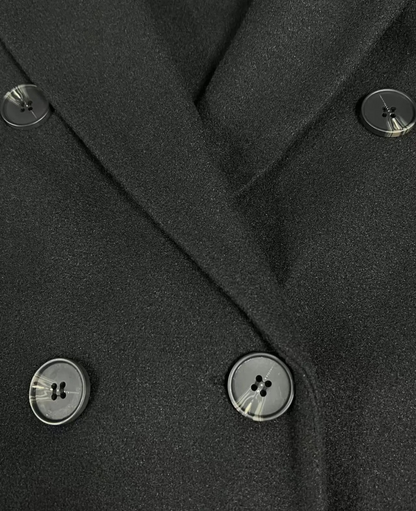 Trenchcoat Donna Elegante in Tessuto Sagomato Manica Lunga