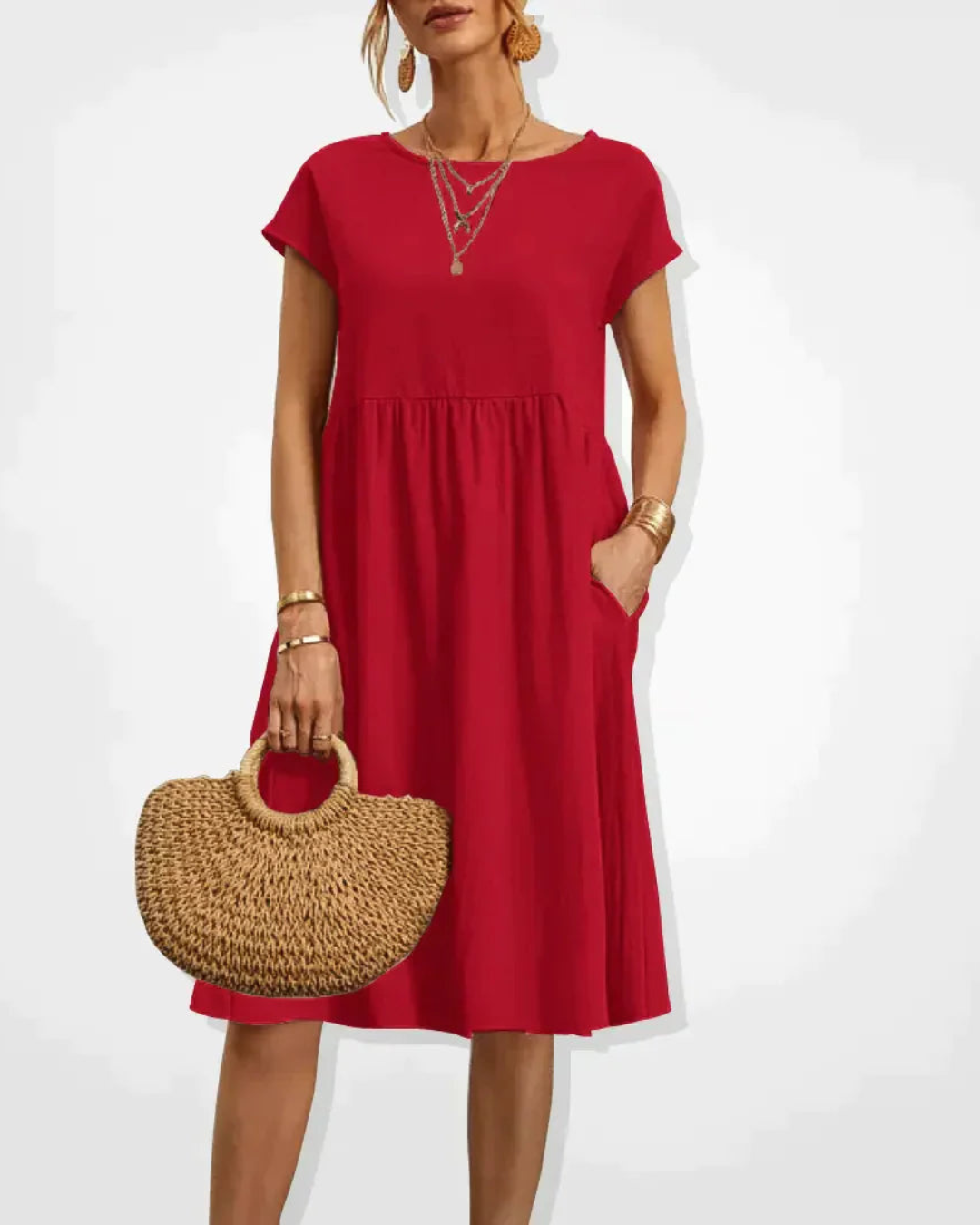 Abito Midi Donna Estivo Stile Italiano