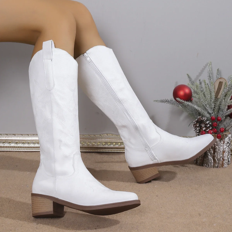Stivali Cowboy Donna in Denim Classici