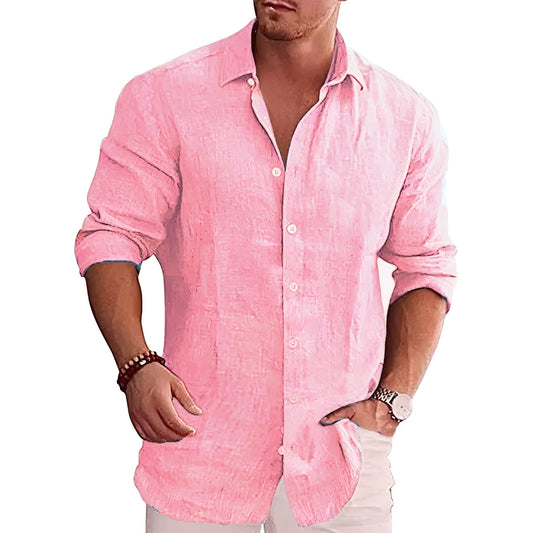 Camicia Uomo Slim Fit Manica Lunga Casual - Brentozzi