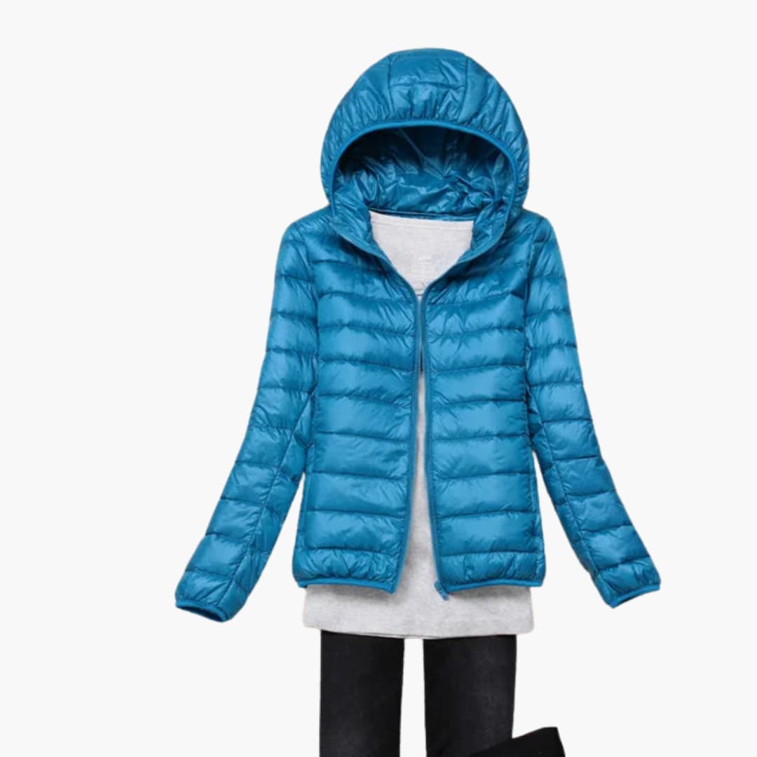 Giacca Donna Ultraleggera Imbottitura Piuma Calda