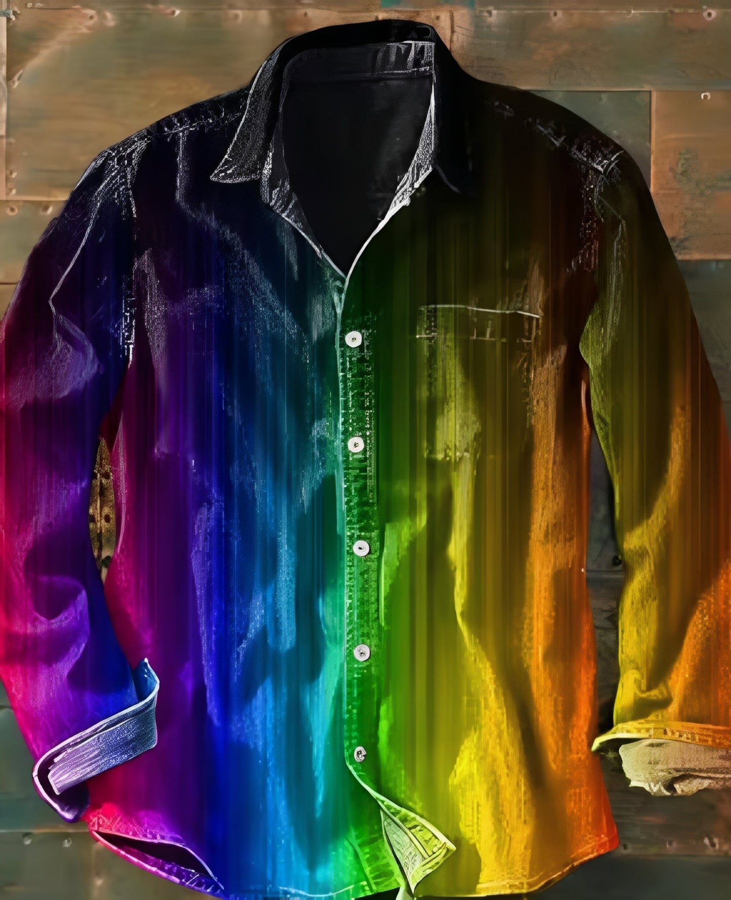 Camicia Uomo Classica Fantasia Manica Lunga - Brentozzi
