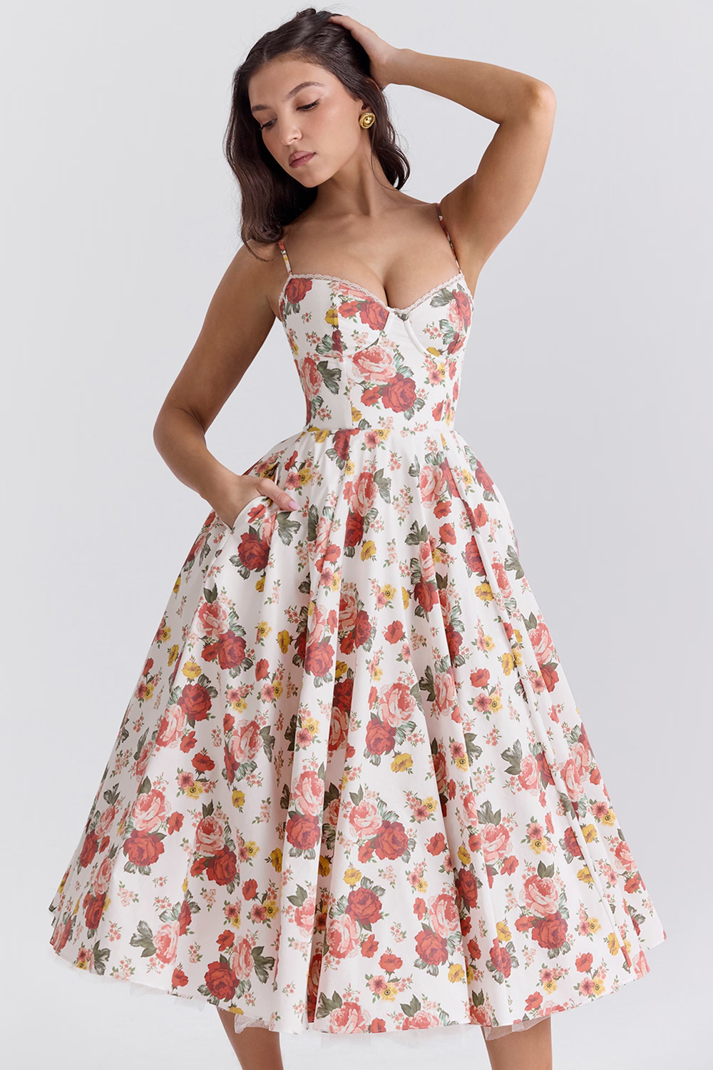 Abito Donna Linea A Gonna e Corsetto Slim