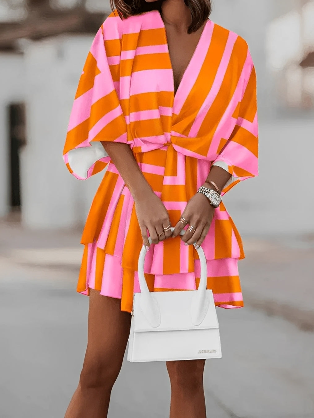 Abito Mini Donna Stile Elegante Vestibilità Comoda