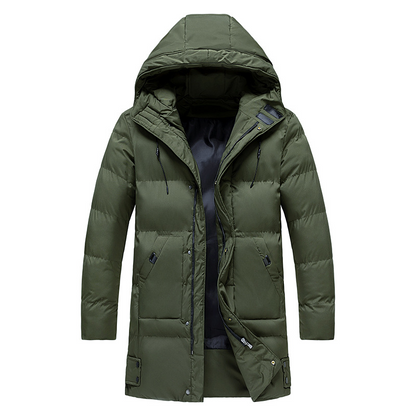 Parka Uomo Impermeabile con Cappuccio Taglio Regular