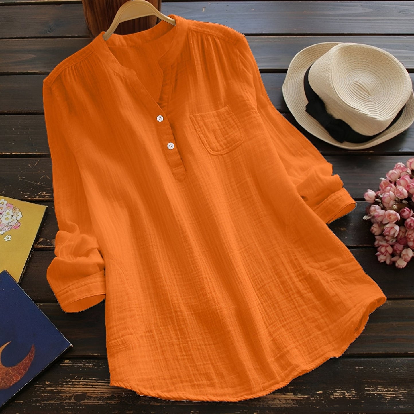 Blusa Donna Casual Comoda Manica Lunga