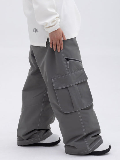 Pantaloni Donna Oversize Baggy con Tasche Cargo