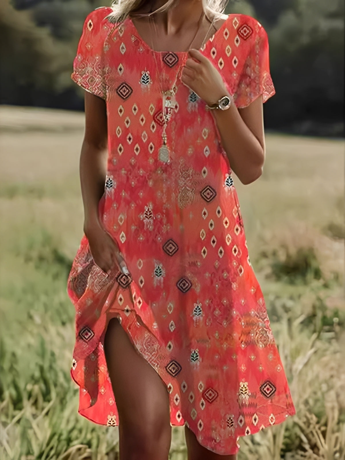 Abito Etico Donna con Maniche Stile Elegante