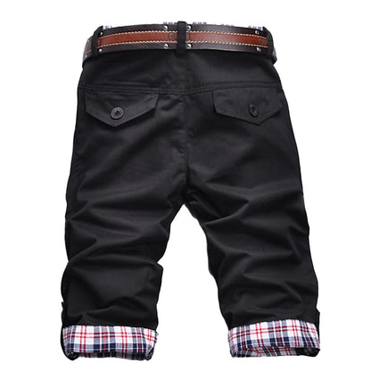 Shorts Donna con Cintura Tessuto a Quadri Vestibilità Regolare