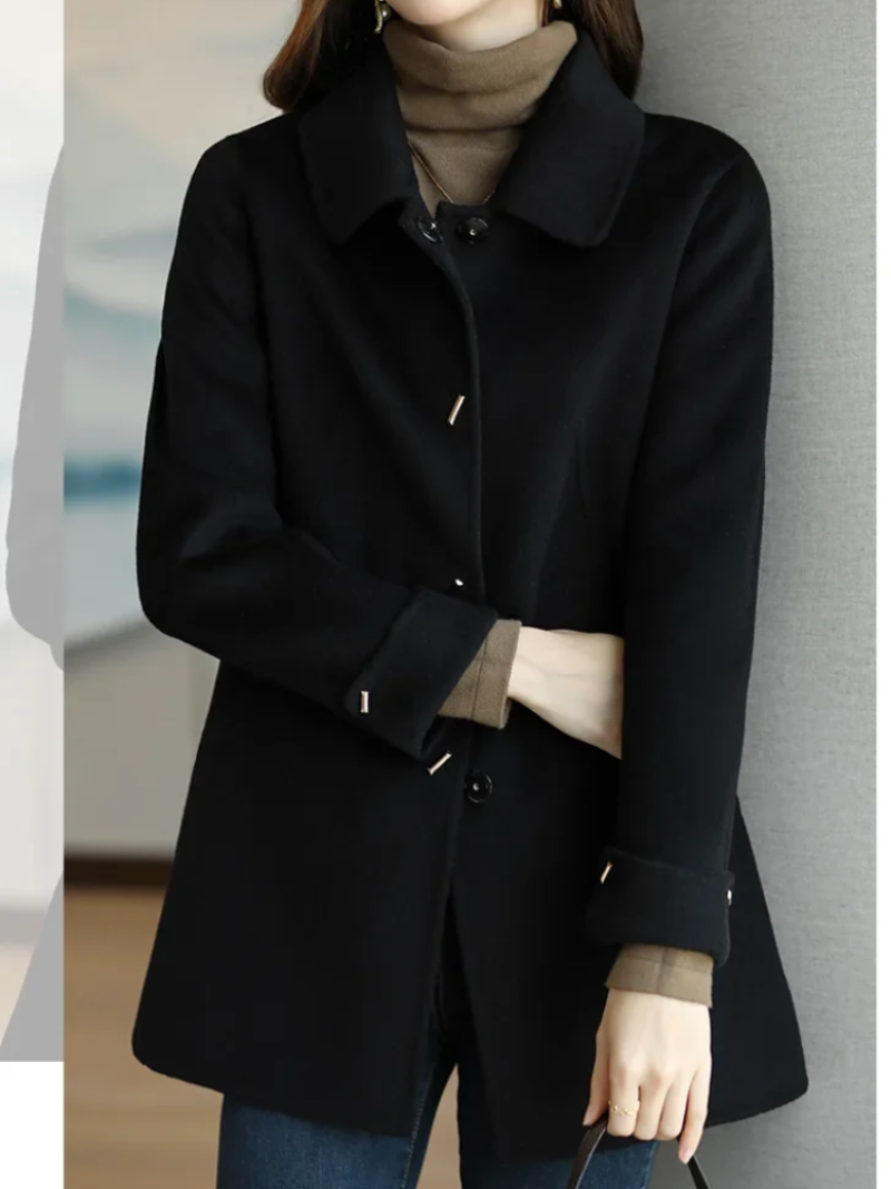 Trenchcoat Classico Donna in Tessuto Leggero Colletto a Punta