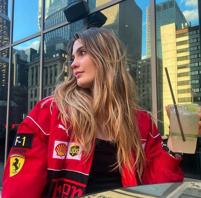 Giacca Uomo Stile Retrò Racing Vestibilità Classica