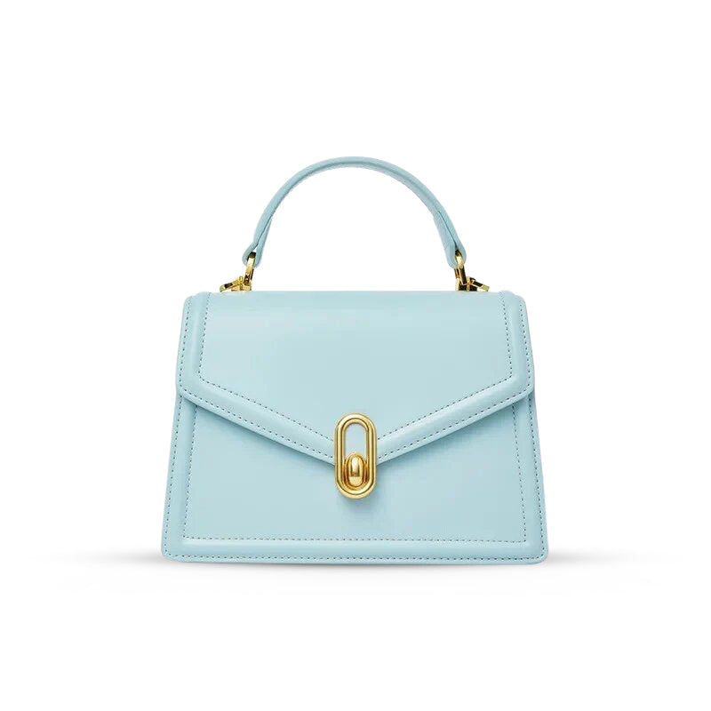 Borsa Donna in Pelle con Manico Rigido Chiusura Elegante