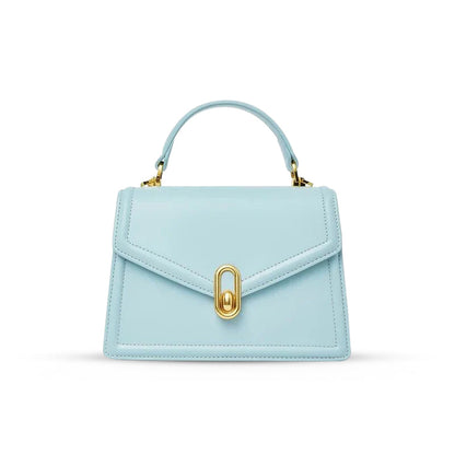 Borsa Donna in Pelle con Manico Rigido Chiusura Elegante
