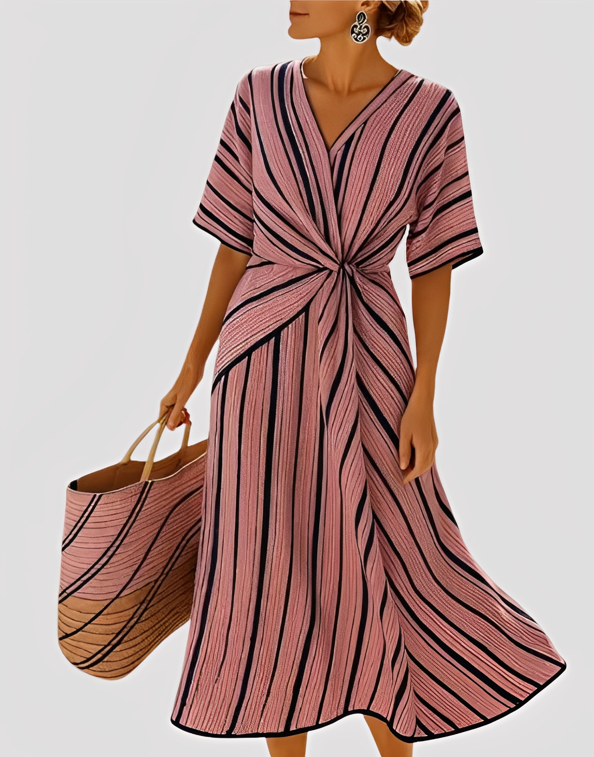 Abito Maxidress Donna Elegante Taglio Morbido