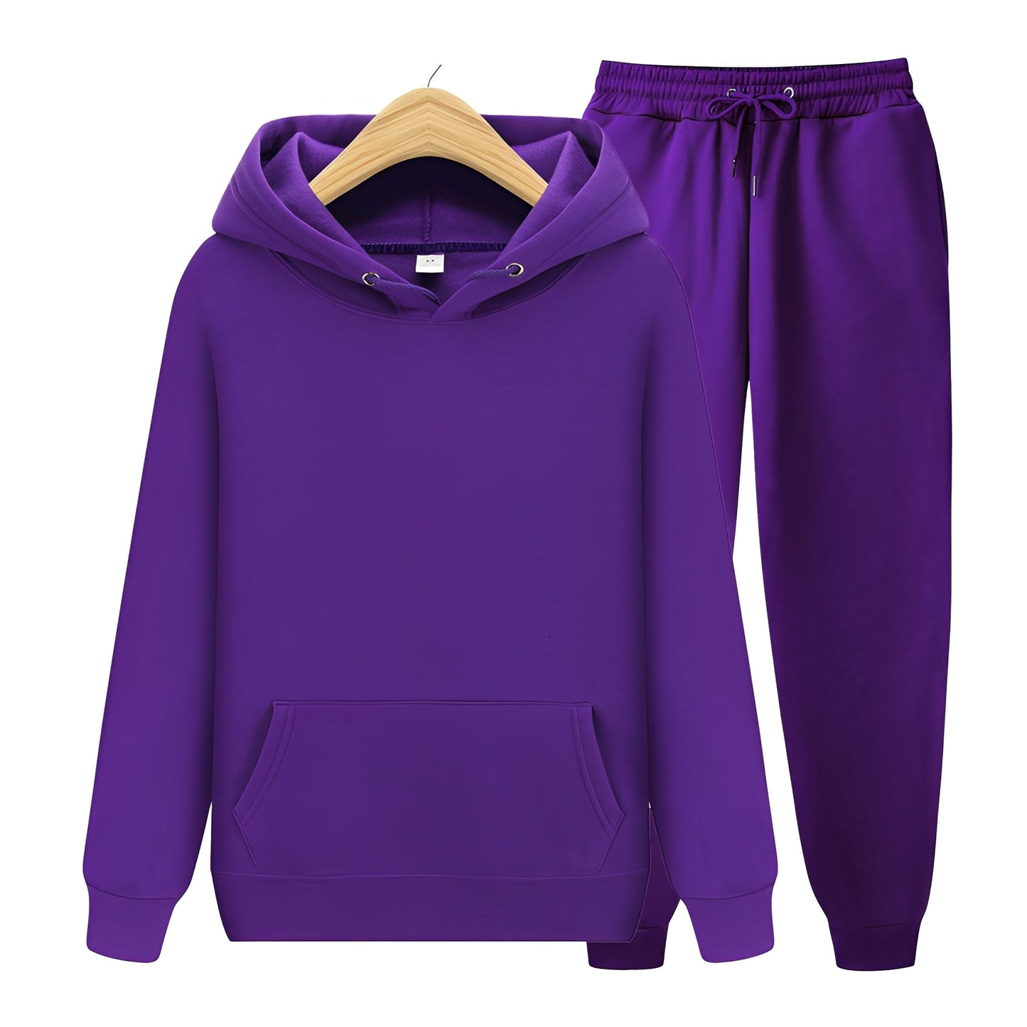 Completo Tuta Donna con Cappuccio Stile Casual