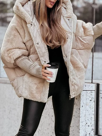 Giacca Bomber Donna con Cappuccio Taglio Moda