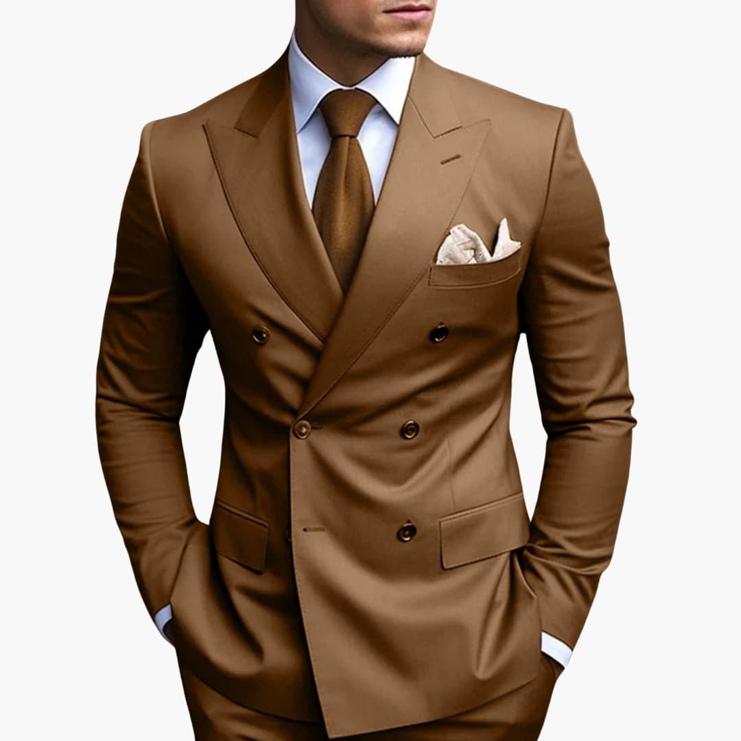 Abito Elegante Uomo Doppiopetto Slim Fit