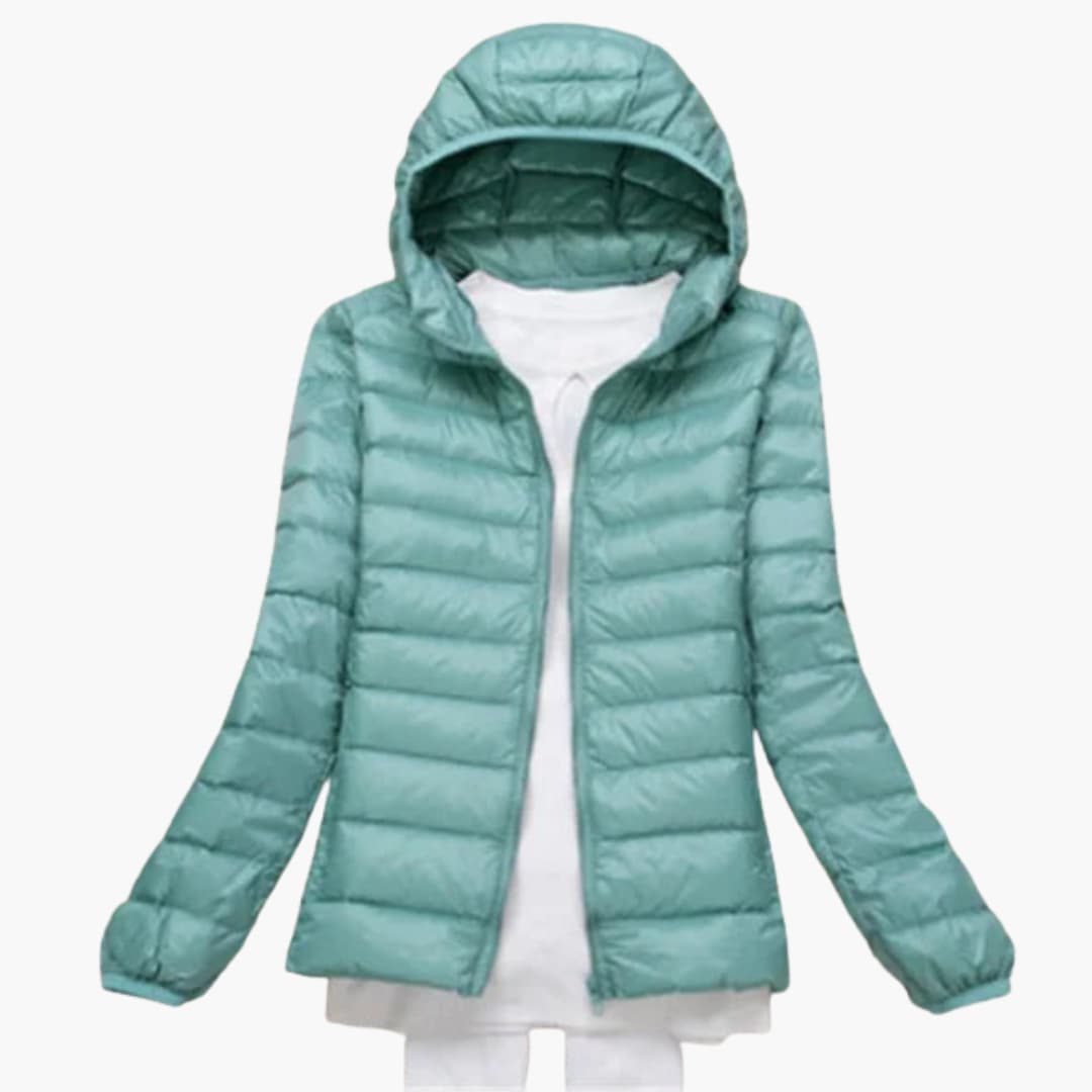 Giacca Donna Ultraleggera Imbottitura Piuma Calda