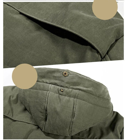 Giacca Invernale Uomo con Cappuccio Lunga