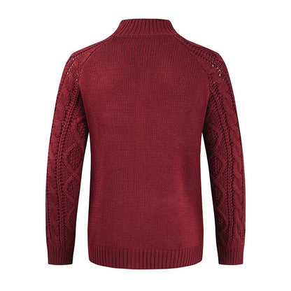Cardigan Uomo Maglia Spessa a Treccia Caldo e Morbido