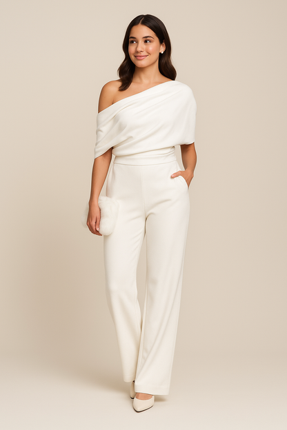 Tuta Donna Elegante Monospalla Primavera - Brentozzi