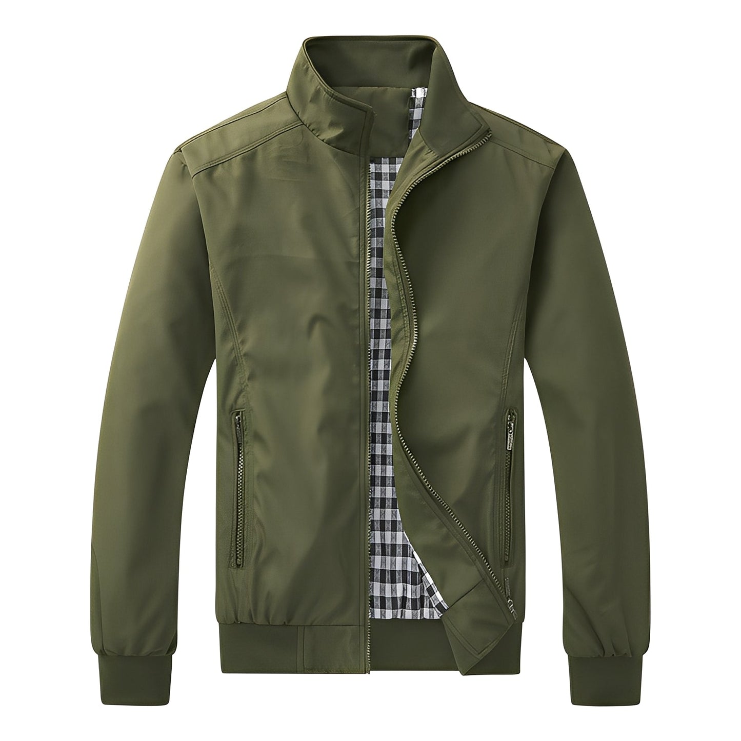 Giacca Uomo con Chiusura Lampo Moderna
