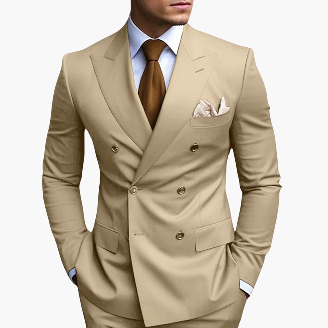 Abito Elegante Uomo Doppiopetto Slim Fit