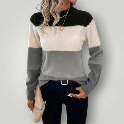 Maglione Donna Invernale in Maglia Caldo Collo Alto