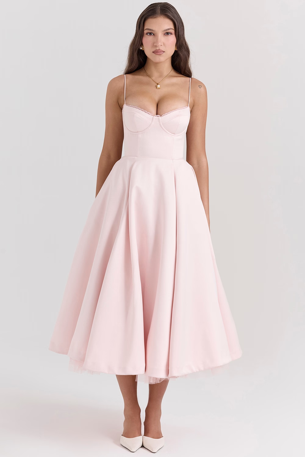 Abito Donna Linea A Gonna e Corsetto Slim