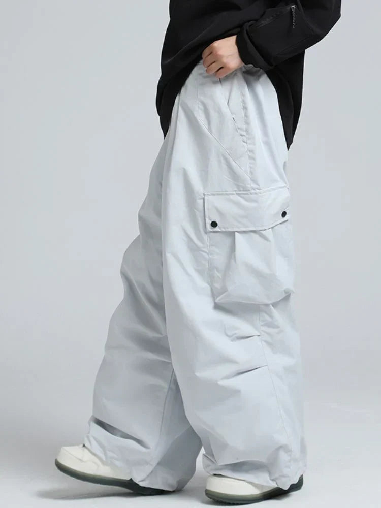 Pantaloni Uomo Invernali Tessuto Termico Vestibilità Ampia