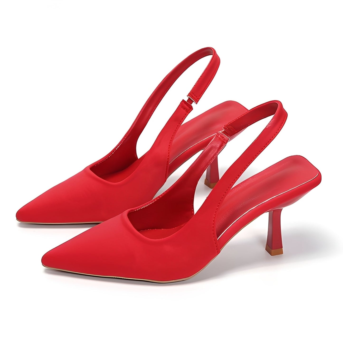Décolleté Donna Slingback Tacco Alto Elegante