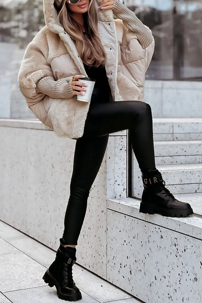 Giacca Bomber Donna con Cappuccio Taglio Moda