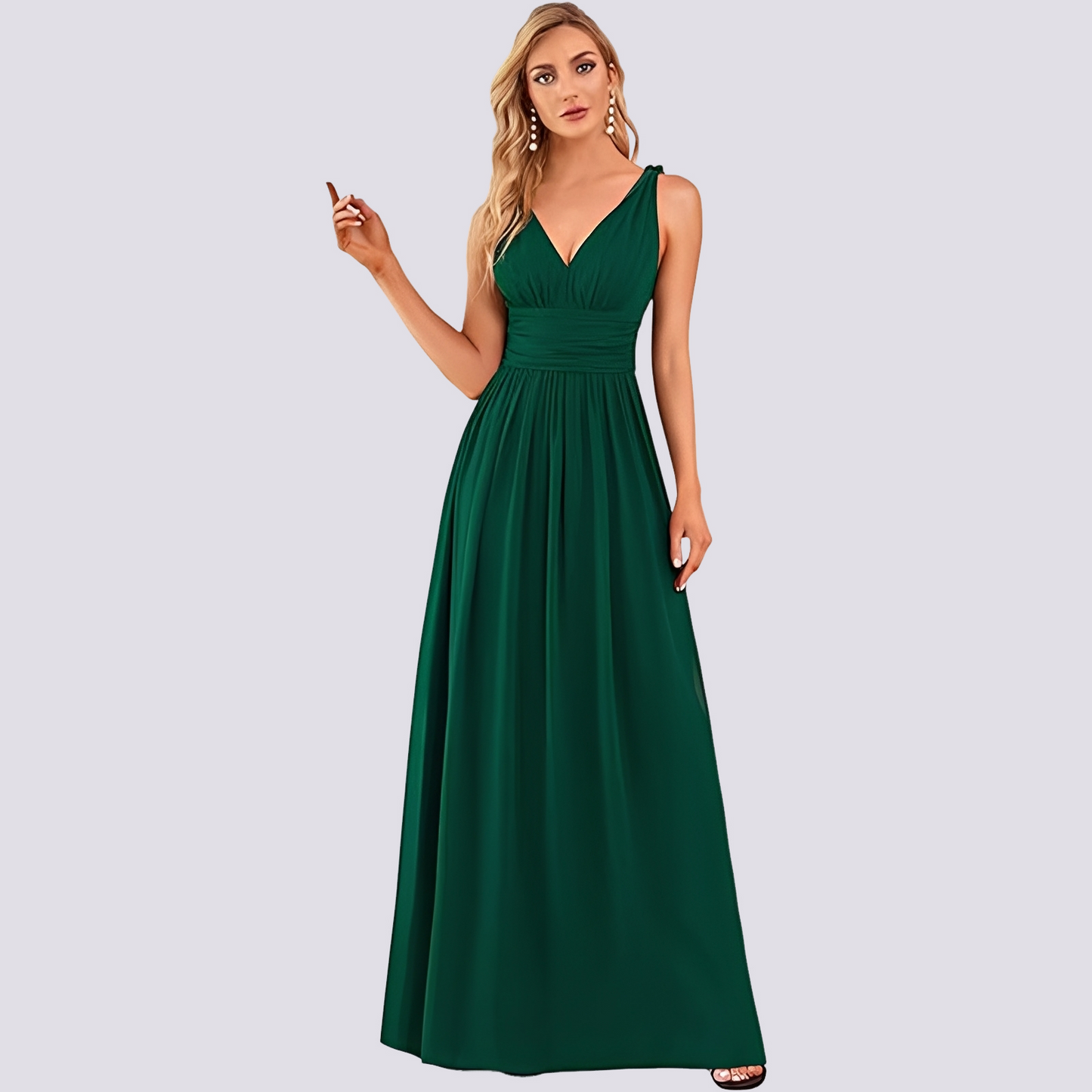 Abito Sera Donna Senza Maniche Elegante