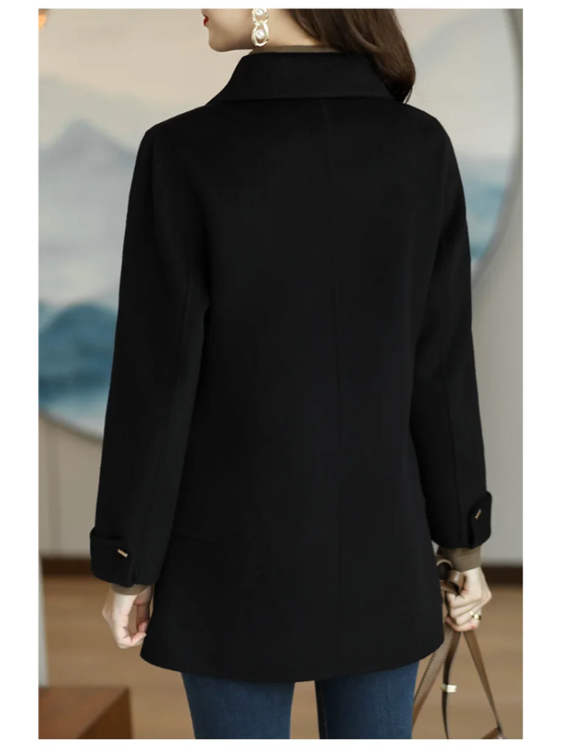 Trenchcoat Classico Donna in Tessuto Leggero Colletto a Punta