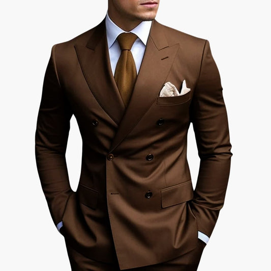 Abito Elegante Uomo Doppiopetto Slim Fit - Brentozzi